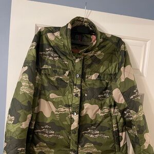 Stio Skycrest Green Camo Snap Jacket